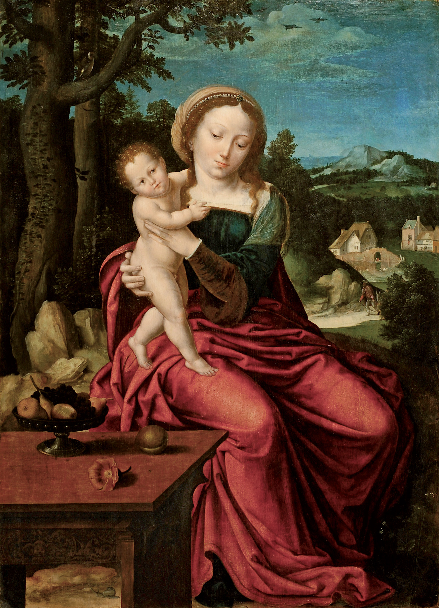 MASTER WITH THE PARROT